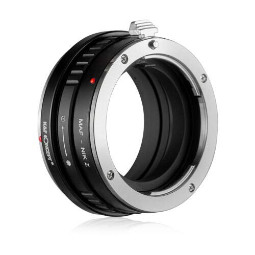 K&F Concept Lens Adapter Ring for Minolta AF MAF to Nikon Z Mount Z50 Z6 Z7 Camera