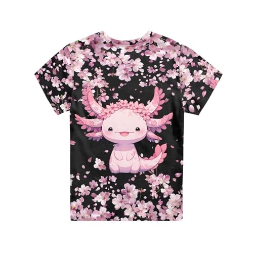 Image of JEOCODY Boys Girls Graphic Tees Funny 3D Printed Short Sleeve T-Shirts 3-16T