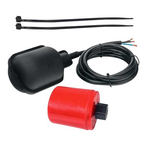 Float Switch with Counterweight IP68 Waterproof Vertical Float Switch Liquid Level Sensor Septic for Sewage Tank Septic Basin Water Tank Automatic Water Supply & Drainage Control(13-Ft)