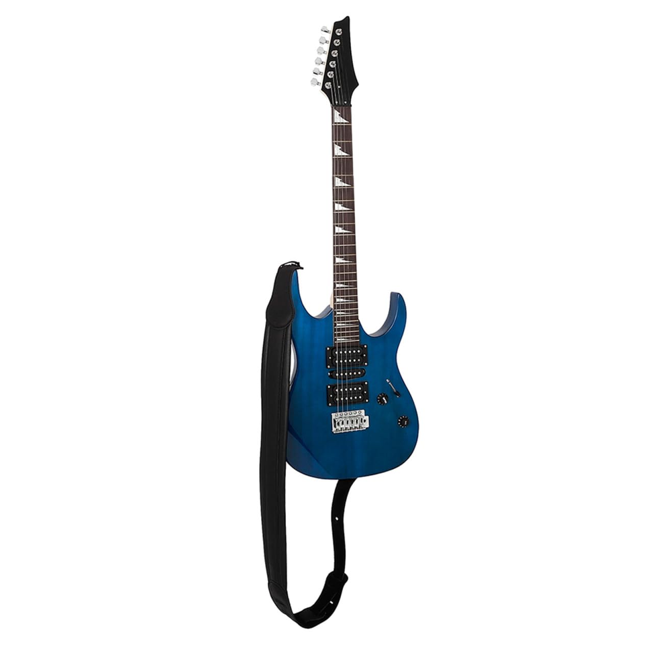 Verdickter Gitarrengurt mit Baumwollpolster Verstellbarer Leder bass gurt mit Atmungsaktivem Schulterpolster Druckreduzierend Robust und Komfortabel Gitarre Ukulele Bass Schwarz