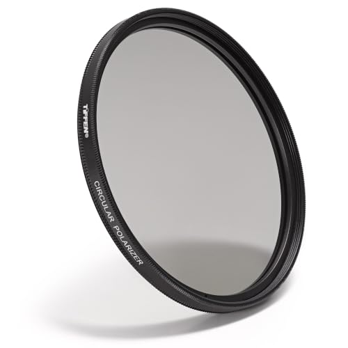 Image of Tiffen 86CCP 86Cmm Circular Polarizer Filter | Increases Color Saturation & Contrast, Rotating Slim Circular design, Color Enhancement, Reduces Bluish cast of Daylight.