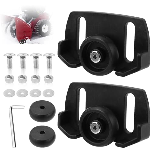 17pcs Universal Roller Skid Snow Thrower Shoes Kit, Durable Snowblower Skid Shoes Replacement Parts Snow Blower Skid Shoes with Wheels Easy To Use Practical Accessories