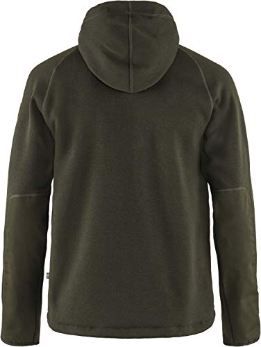 Fjällräven Herren Övik Fleece Hoodie Jacke, Deep Forest, M