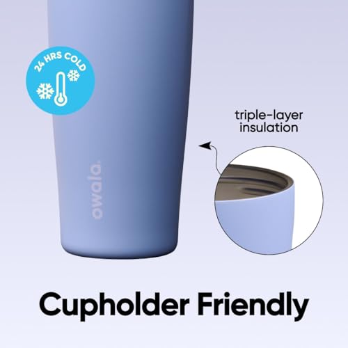 Image of Owala FreeSip Sway Insulated Stainless Steel Water Bottle with Two-Way Spout, Built-In Straw and Bucket Handle, Made for Travel, School, and Sports, 40oz, BPA Free, Leak Proof, Out of the Blue