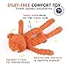 CHEWFFON Stuffless Dog Toy, Interactive Dog Toys, Plush Puppy Squeaky Toy with Fox Design, Puppy Puzzle Toys Stress Release Game for Boredom, Crinkle Snuffle Puzzle for Small Medium and Large Dogs