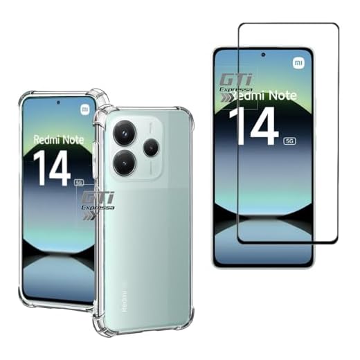 Kit Capa Anti Impacto e Película De Vidro 3D 9D Para Redmi Note 14 5G