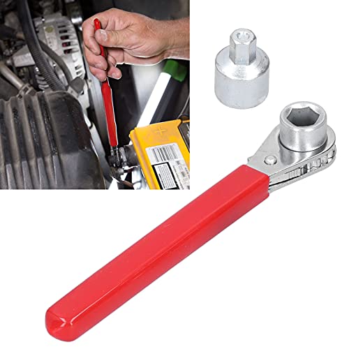 KooingTech 10mm Ratchet Wrench, 2 in 1 Battery Wrench for 3/8in Top Post O.E. Terminal and 5/16in Side Terminal Bolt, Battery Ratchet Suitable for Various Vehicles