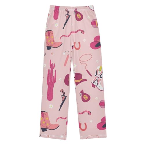 Western Element Boys Pants Boys Athletic Pants Long Pant for Boywith Pockets Wide-Leg Size 6-14Y