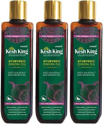 Kesh king Ayurvedic Onion Oil 300ml Non Sticky Anti Hair Fall Hair Growth Oil