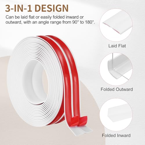 Protector esquinas pared PATIKIL de 6m blanco para bordes 4