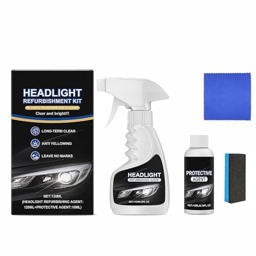 2025 New Automotive Headlamp Restoration, Headlight Cleaner Spray Instant Oxidation Removal Tool, Car Headlight Repair for Car Glass