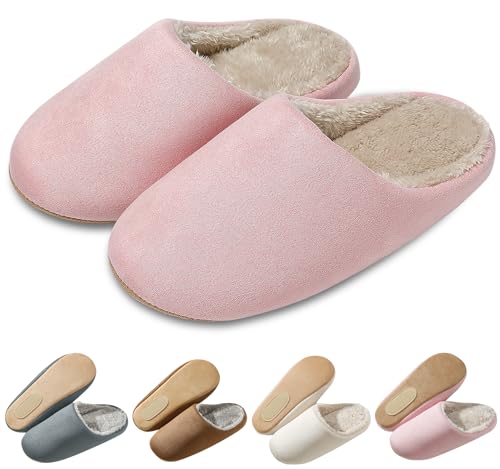[Tophana] 【驚くほどの暖かさ】 ルームシューズ モコモコ スリッパ 冬用 【雲のような踏み心地・超軽量・消音設計】 温かいスリッパ 室内 来客用 防寒 かわいい 疲れない 滑り止め 厚底 洗濯可 男女兼用 (ピンク, 大人, 23.5 cm, 長さ・寸法・重量（範囲）, 日本の靴のサイズ寸法, 24.0 cm)のサムネイル