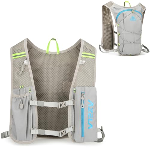 Image of Azarxis Running Water Bottles Flask BPA Free Leakproof Hydration Vest Packs Waist Belt Replacement for Triathlon Marathon Hiking Cycling Climbing Runner