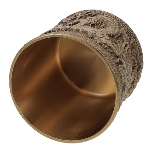 Cabilock Tazza Di Ottone Tazza Da Tè Della Sala Da Tè Tazza Da Tè in Rame in Stile Cinese Arredamento Della Sala Da Tè Servizi Da Tè in Ottone Tazza Da Tè Retrò in Stile Cinese