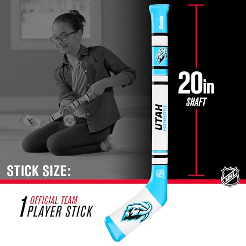 Image of Franklin Sports NHL Team Mini Soft Hockey Stick Set - NHL Team Soft Foam Mini Hockey Stick and Ball - Great Toy for Kids