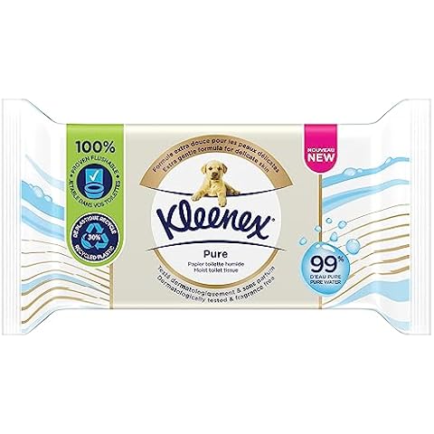 KLEENEX Pure - Papier Toilette Humide Cover