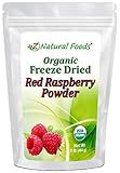 Organic Red Raspberry Powder - Freeze Dried Fruit Powder For Smoothie, Drinks, Baking Recipes - Powdered Berry Superfood - Unsweetened, Raw, Non GMO, Vegan, Gluten Free - 1 lb