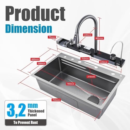 Évier à cascade multifonctionnel pour optimiser l'espace et le lavage - 7