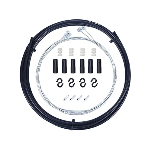 Cable de Frein Vélo, Kit de Gaines de Cables de Freins de Vélo, Universel Câble de Frein pour Vélo, Kit de Remplacement de Câble de Frein et Boîtier, Kit de Boîtier de Câble de Frein de Vélo