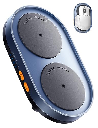 STARVIKY Dual Turntable Mouse Jiggler Silent Mechanical Movement with Random Function, Undetectable...