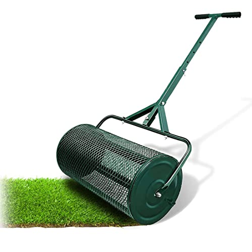 Esparcidor de compost de 24 pulgadas con mango ajustable miniatura 1