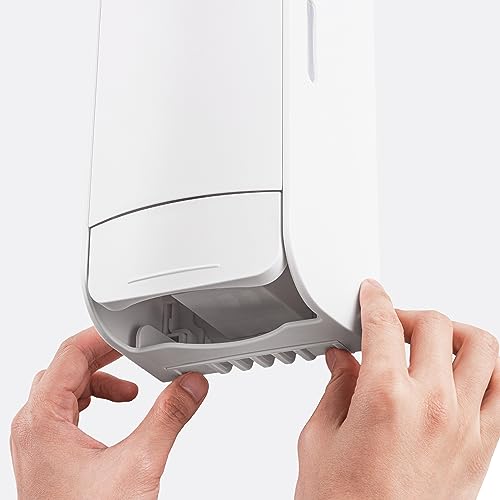 Image of Eversoft Wall-Mounted Manual Bag-in-Box Lotion Soap Dispenser, 800mL Lotion Hand Soap Sold Separately, White 1550-EZ