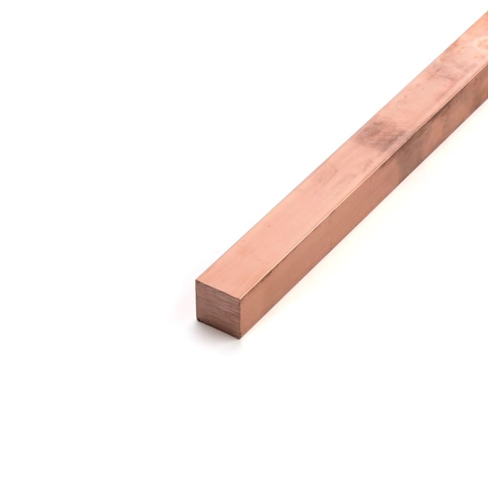 T2 Red Copper Flat Bar, 70mm to 500mm Length Copper Flat Bar Stock, Thickness 0.8mm to 30mm Brass Flat Bar Blank(3x25x150mm)