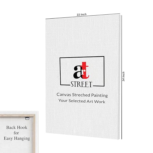 Image of Boho Abstract Stretched Canvas Painting For Living Room | Earthtone Curve Stretched Canvas Wall Art For Livingroom Home Decor, Bedroom, Hallway's, Office, Hotel - 56x86 cm