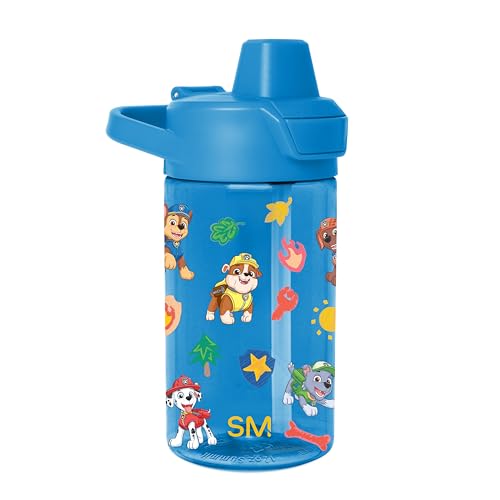 Simple Modern Paw Patrol Kids Tritan Plastic Summit Water Bottle | 12 oz BPA-Free Cup with Covered Leak Proof Straw Lid for Boys Girls Toddlers | Outdoor Adventures
