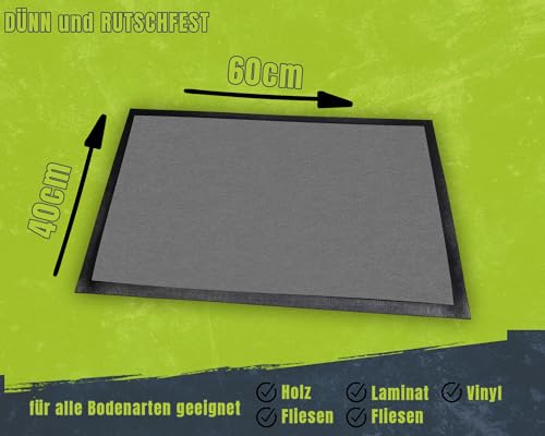 OM3® lustige Fußmatte mit Spruch - Rama Lama Ding Dong Alpaka II - für Innen - rutschfest & waschbar - 60x40cm -