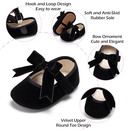 Image of PHIRAMIN Toddler Girl Mary Jane Dress Shoes-Little Girl School Uniform Shoes for Wedding Party