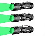 Ulako Green Light Single 1 Mode 150 Yards Tactical Adjustable Focus Zoom LED Magnetic Flashlight Torch for Coyote Hog Pig Varmint Predator Hunting Astronomy