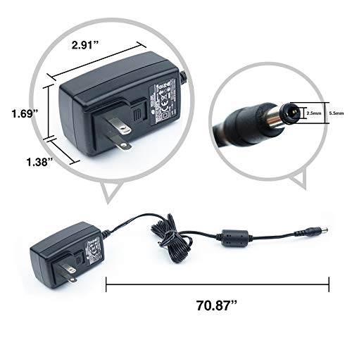 Plustek Scanner-Netzadapter 24 V 0,75 A für Z300, PS186, PS188, PS286+, PS283, PS3060U, OpticBook 3800, 3900, 4800, AD480 D430, OpticSilm 1180 verwenden