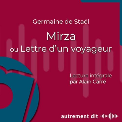 『Mirza ou Lettre d'un voyageur』のカバーアート