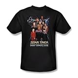 Star Trek Deep Space Nine Crew Worf Quark Sisko Odo Sci Fi TV Show T-Shirt Tee Black