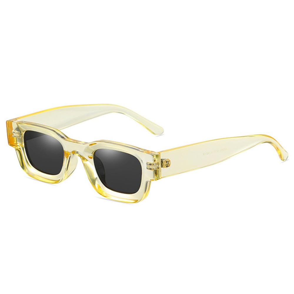 klassische Sonnenbrillen, Kleine Rechteckige Polarisierte Herren-Retro-Punk-Sonnenbrille