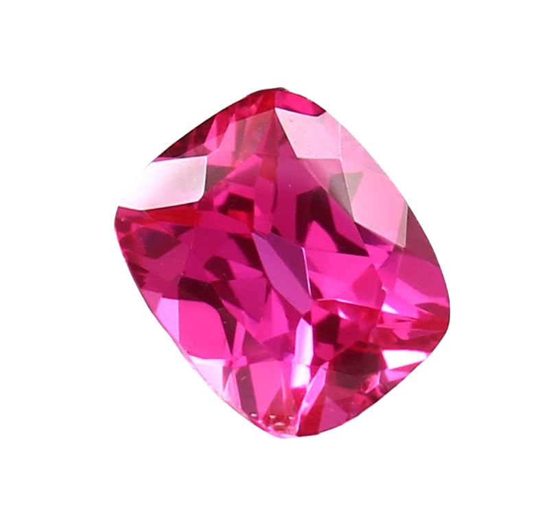 Saphir rose gemme naturelle 12x10mm pour fabrication de bijoux, collier et bague DIY