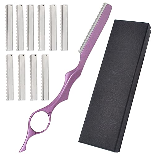 Professionale in acciaio INOX vernice Feather Cut parrucchiere assottigliamento rasoio