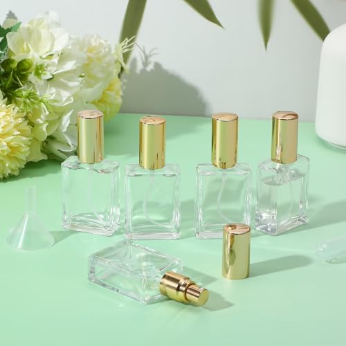 18Pcs Clear Perfume Spray Bottles 15ml Glass Fine Mist Sprayer Empty Spray Bottles Refillable Container Perfume Atomizer for Cleaning, Essential Oil, Liquid4