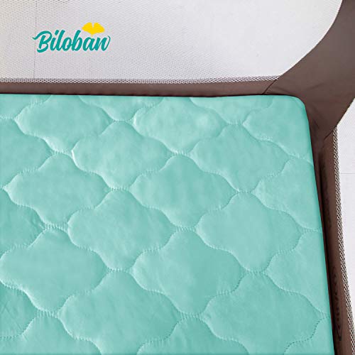 image for Biloban Waterproof Sheet for Pack n Play Quilted, Playard Sheet Protec