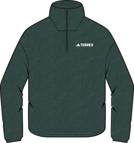 Image of adidas Men's Terrex Multi Essentials Half-zip Fleece Hiking Jacket