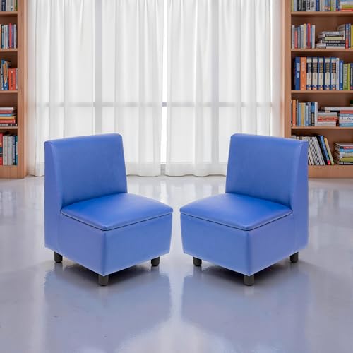 Image of FDP Kid Comfort Collective Modular Armless Chairs, 2-Pack - Blue