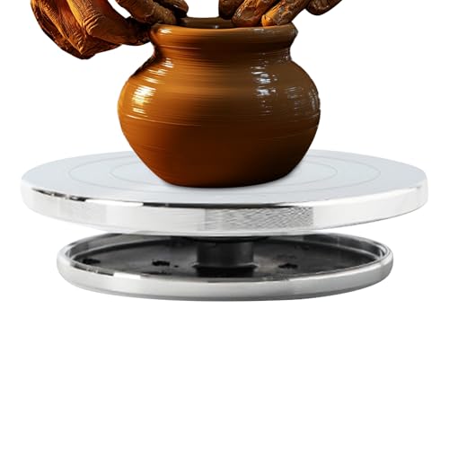Torneta Para Arcilla - Rueda Giratoria Resistente Para Decoración De Cerámica | Herramienta Artesanal De Mesa Pequeña Antideslizante Para Escultura En Taller Aula Y Hogar