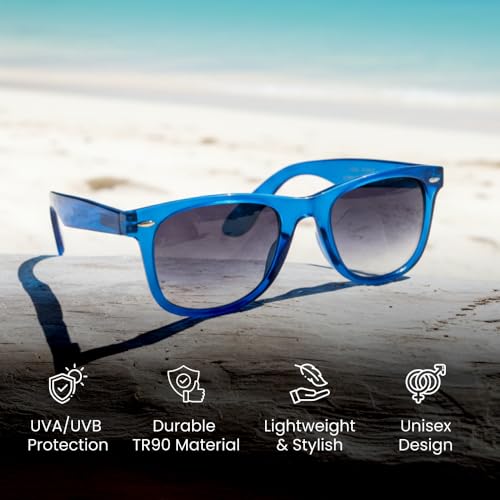 Image of UV Protected Sunglasses Goggles Eyewear Frame TR-90 For Men And Women (Unisex) Unbreakable Stylish Square