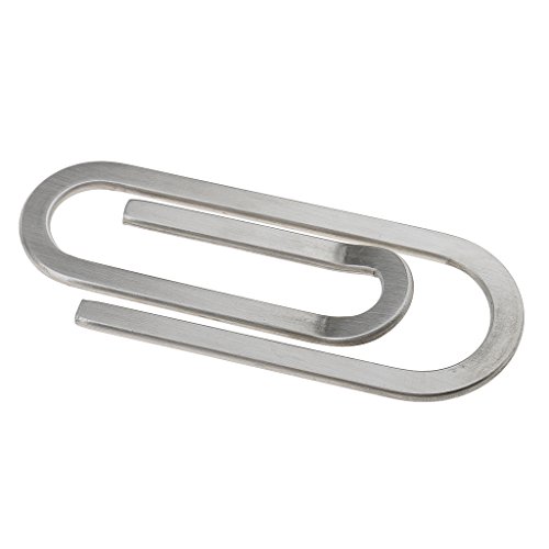 ELBME Simple Stainless Steel Paper Clip Money Clip Pocket Wallet Cash Holder Clip-image-15