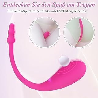 Vibrator mit APP Bluetooth Vibro Ei für sie G-Punkt，Leise Starke Stimulator Tragbarer Kugelvibratoren mit 9 Vibrationsmodi aus Silikon, Vibration für Frauen Liebeskugeln Sex Spielzeug für Paare