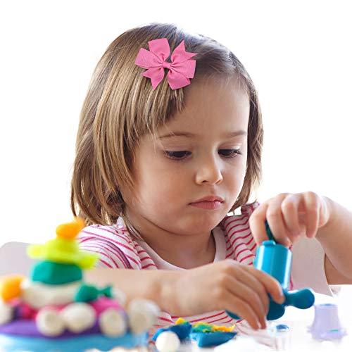 Choicbaby 564/039-40PCS Baby Girls Grosgrain Ribbon Pinwheel Hair Bows Alligator Clips Hair Pins Barrettes thumb #4