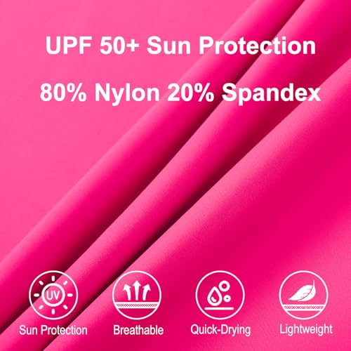 Image of 5-14Y Boys Girls Rash Guard UPF 50+ Short Sleeve Kids Neon Swim Shirts