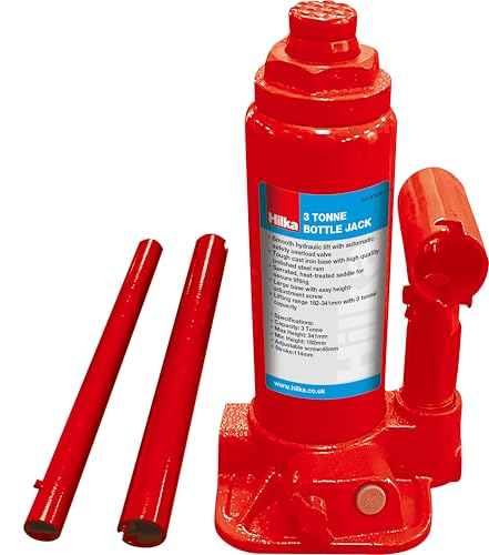 Hilka 82240530 3 Tonne Bottle Jack Red
