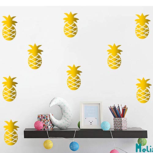 Set de 32 Vinilos Decorativos Piña Dorada para Niños
